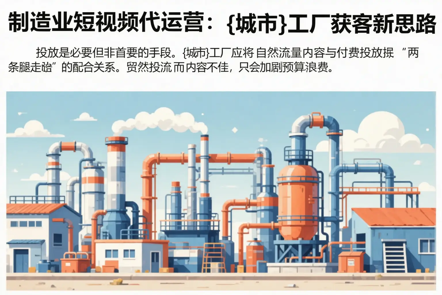 制造业短视频代运营:三门峡工厂获客新思路