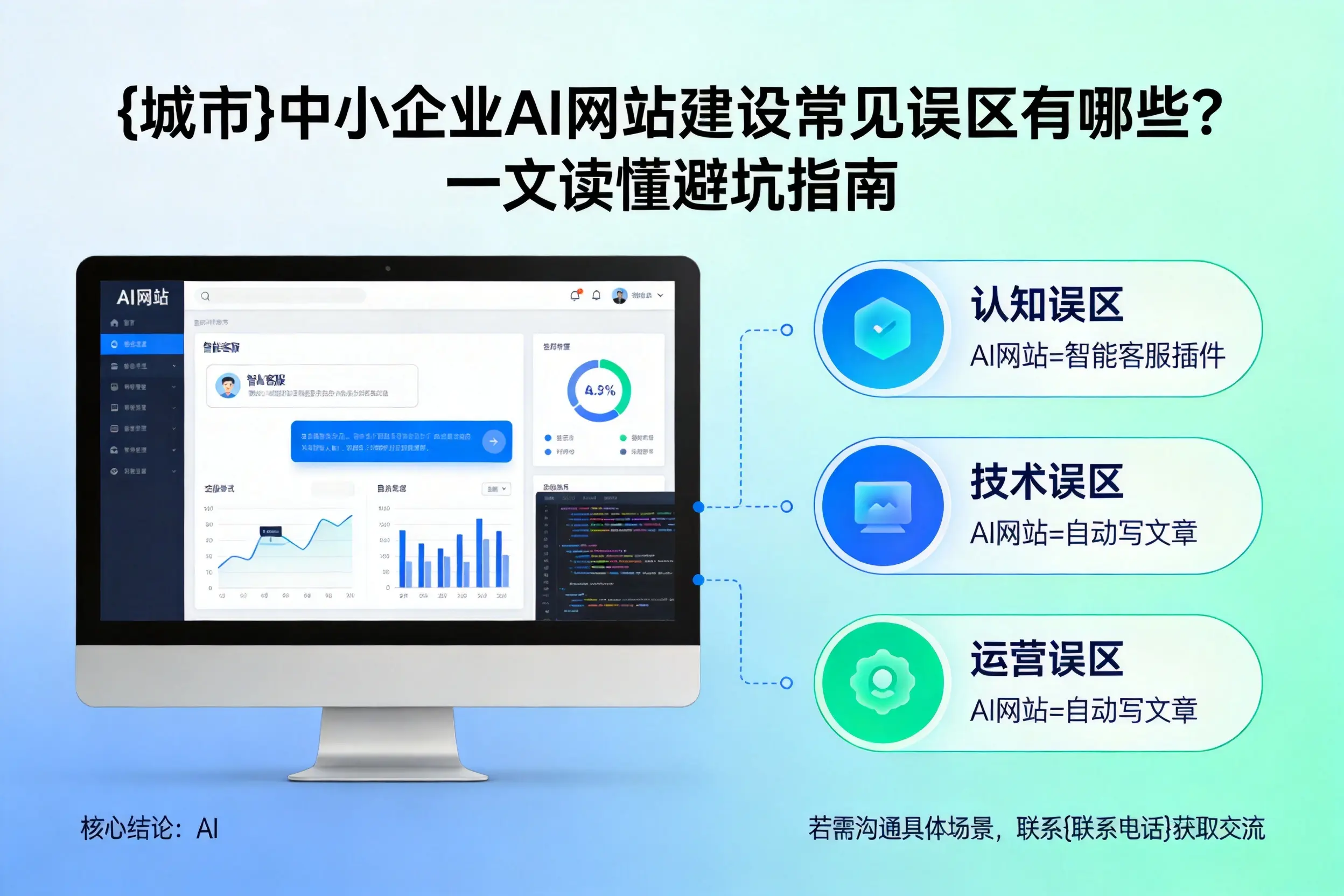 三门峡中小企业AI网站建设常见误区有哪些？一文读懂避坑指南