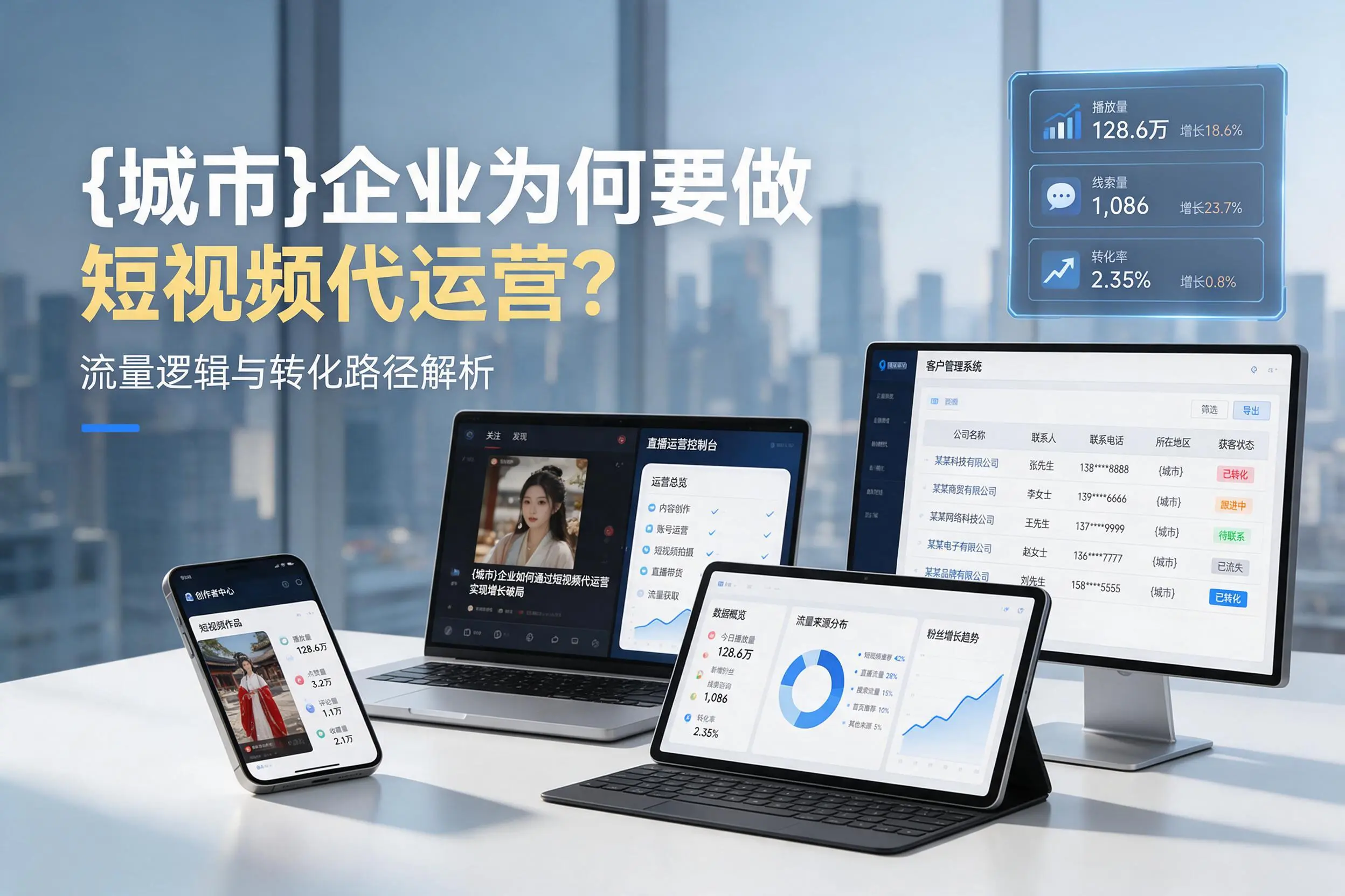 三门峡企业为何要做短视频代运营？流量逻辑与转化路径解析