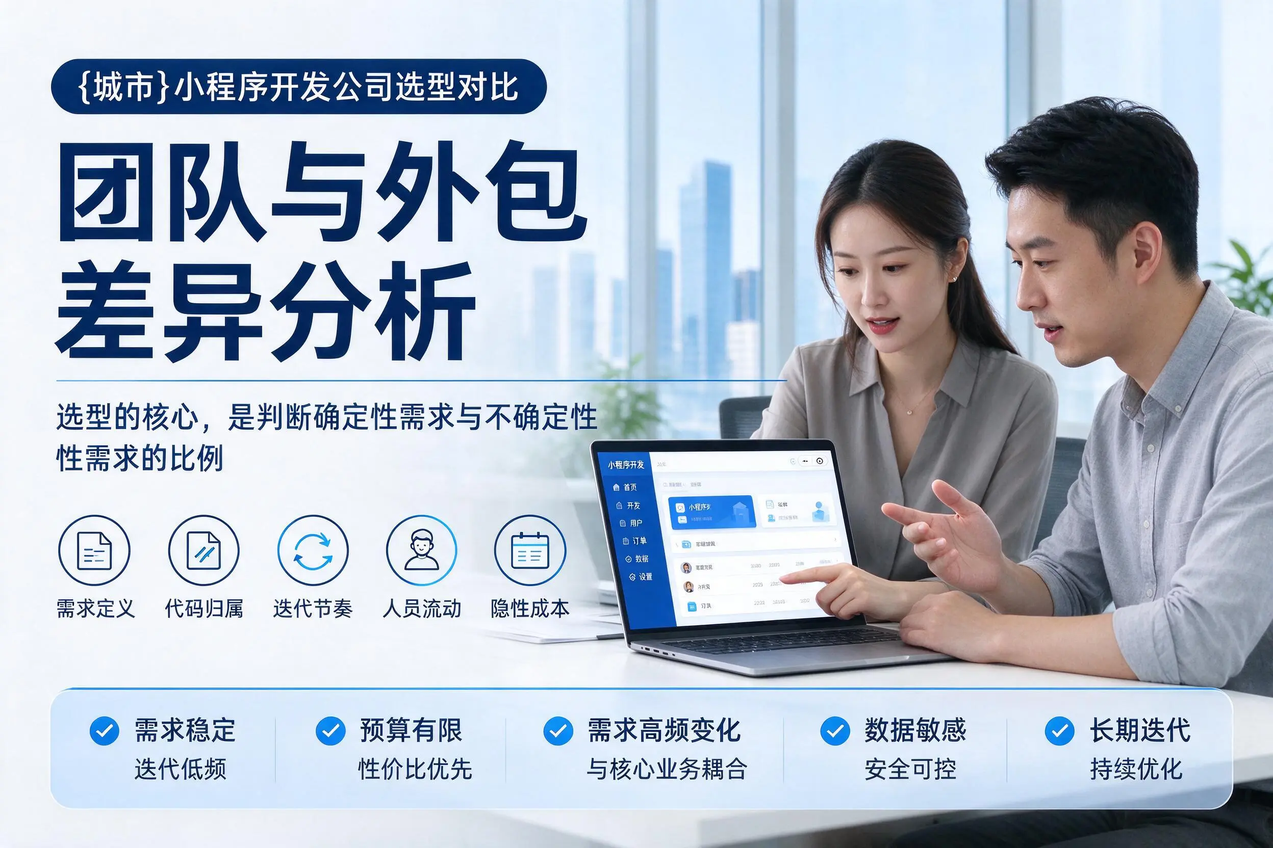 三门峡小程序开发公司选型对比:团队与外包差异分析