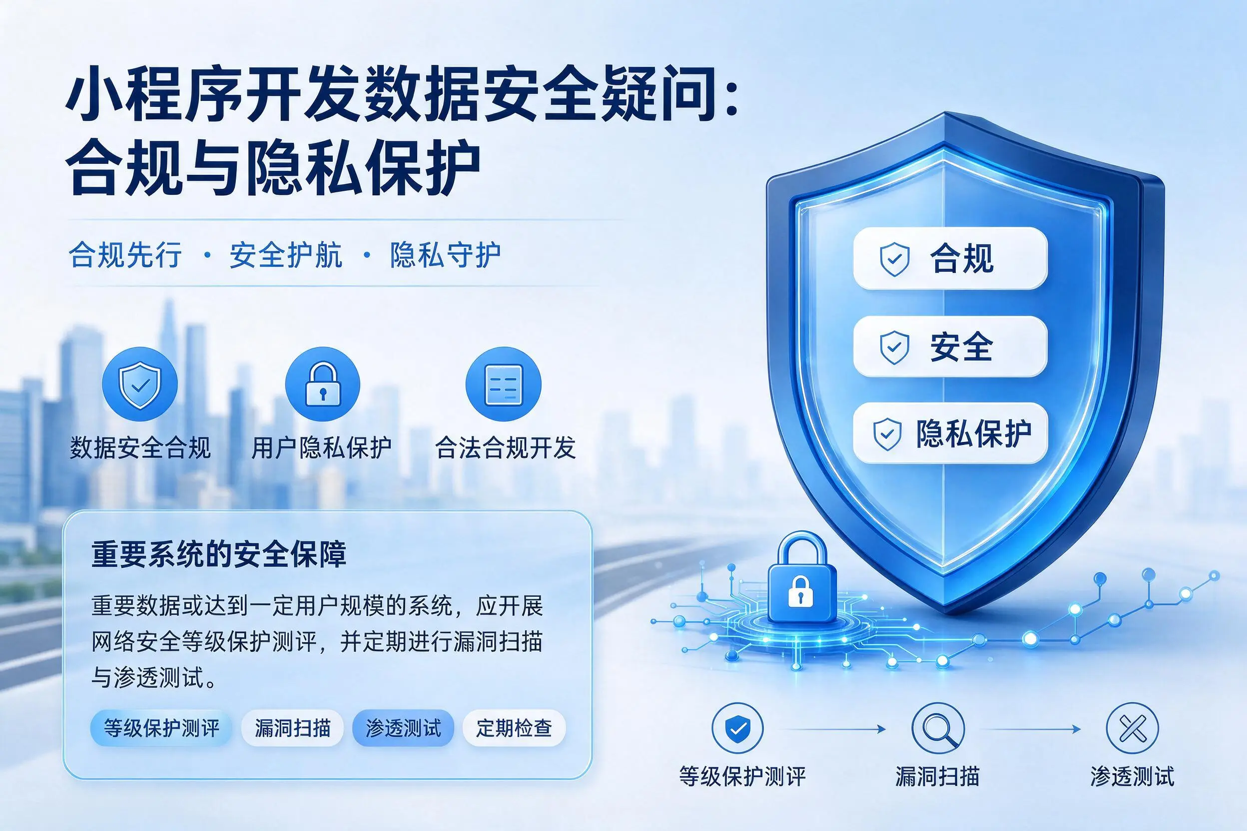 三门峡小程序开发数据安全疑问：合规与隐私保护