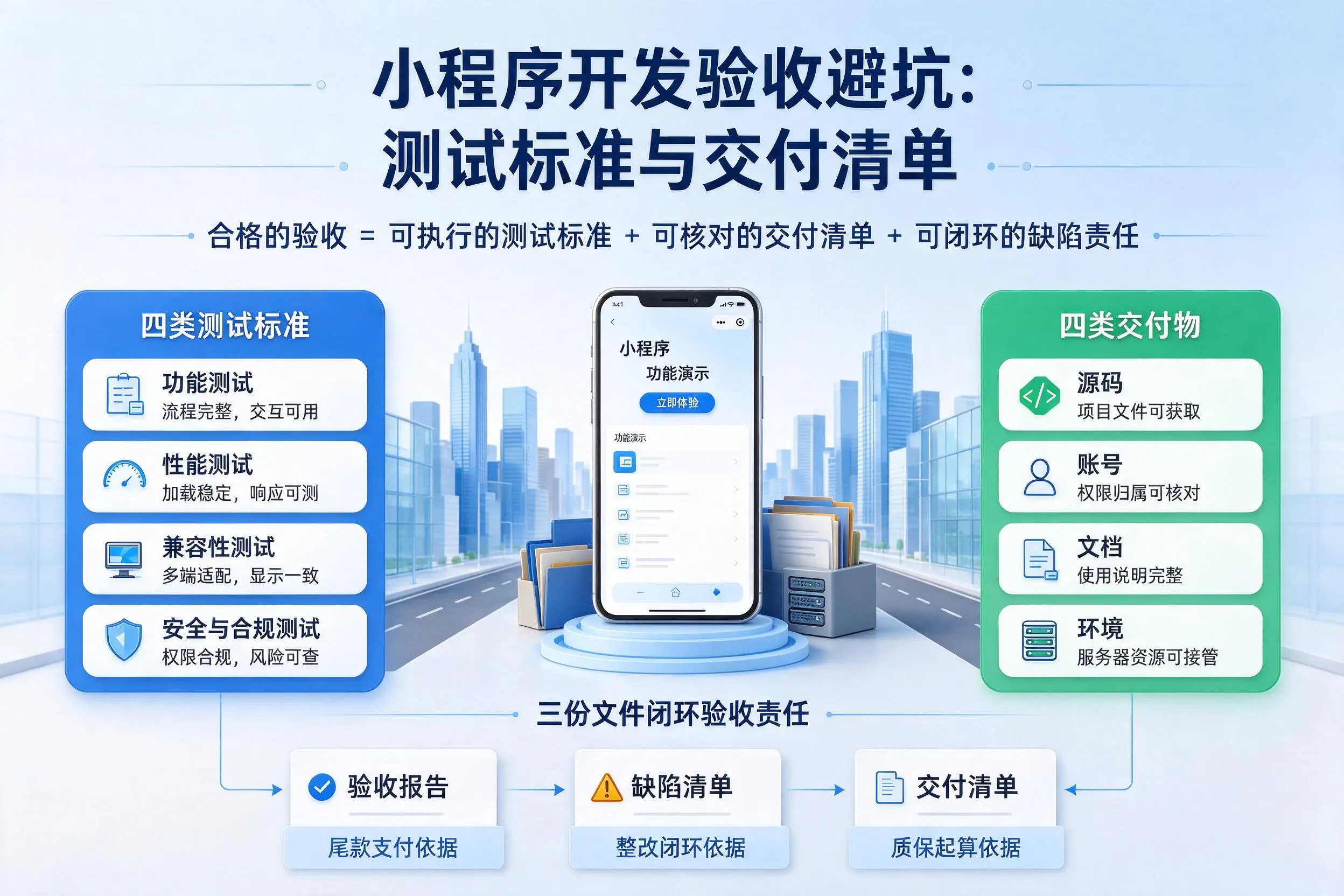三门峡小程序开发验收避坑:测试标准与交付清单
