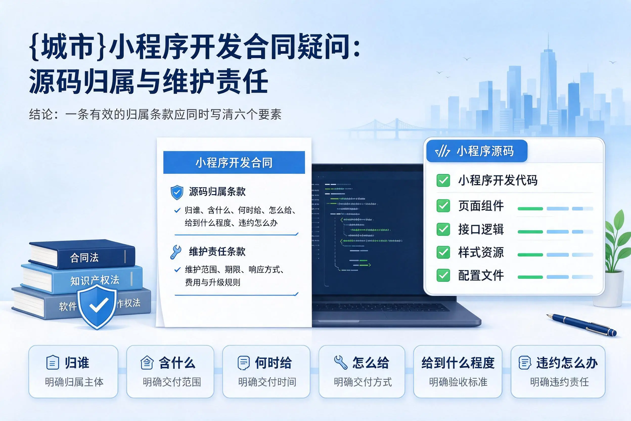 三门峡小程序开发合同疑问：源码归属与维护责任