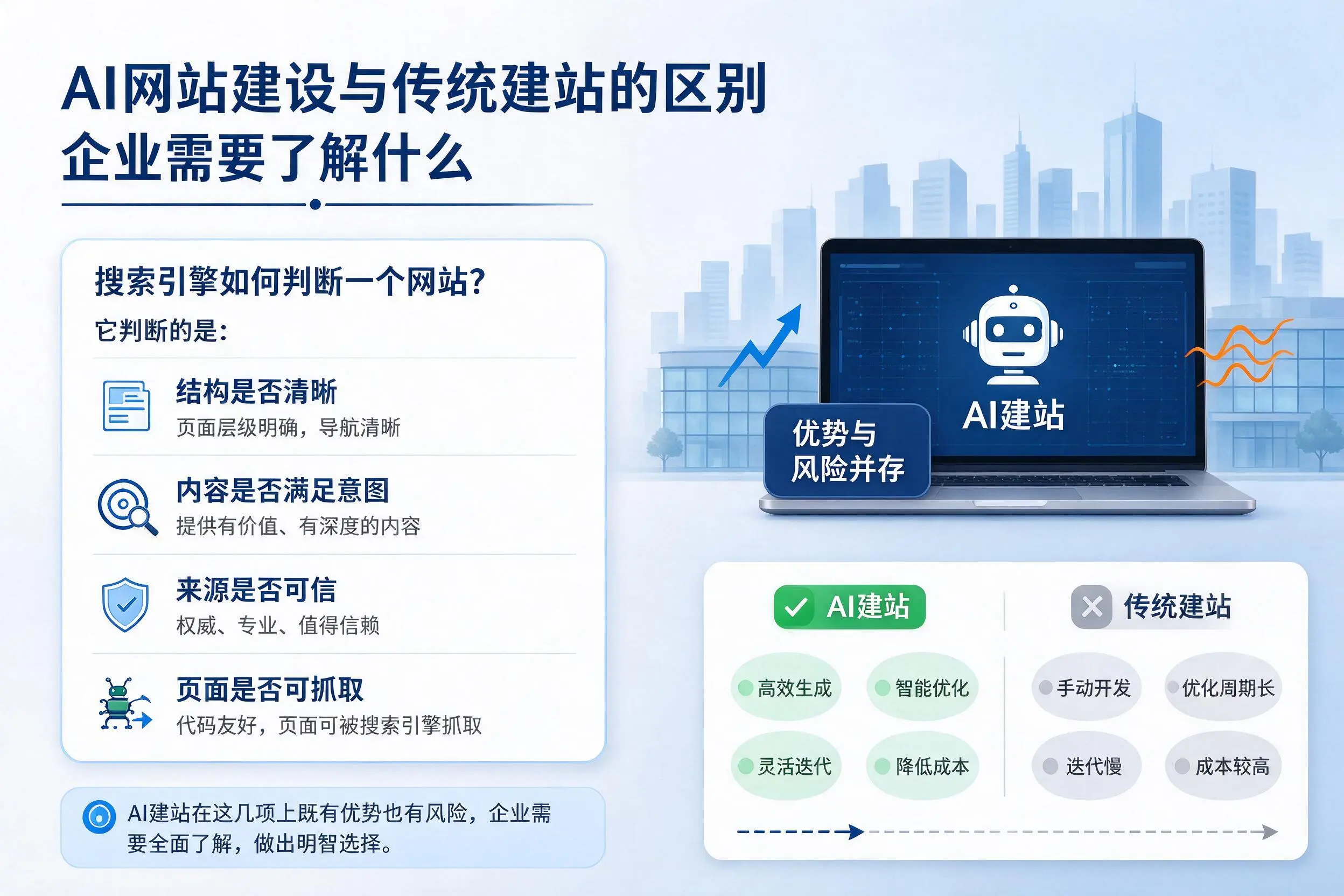 AI网站建设与传统建站的区别，三门峡企业需要了解什么
