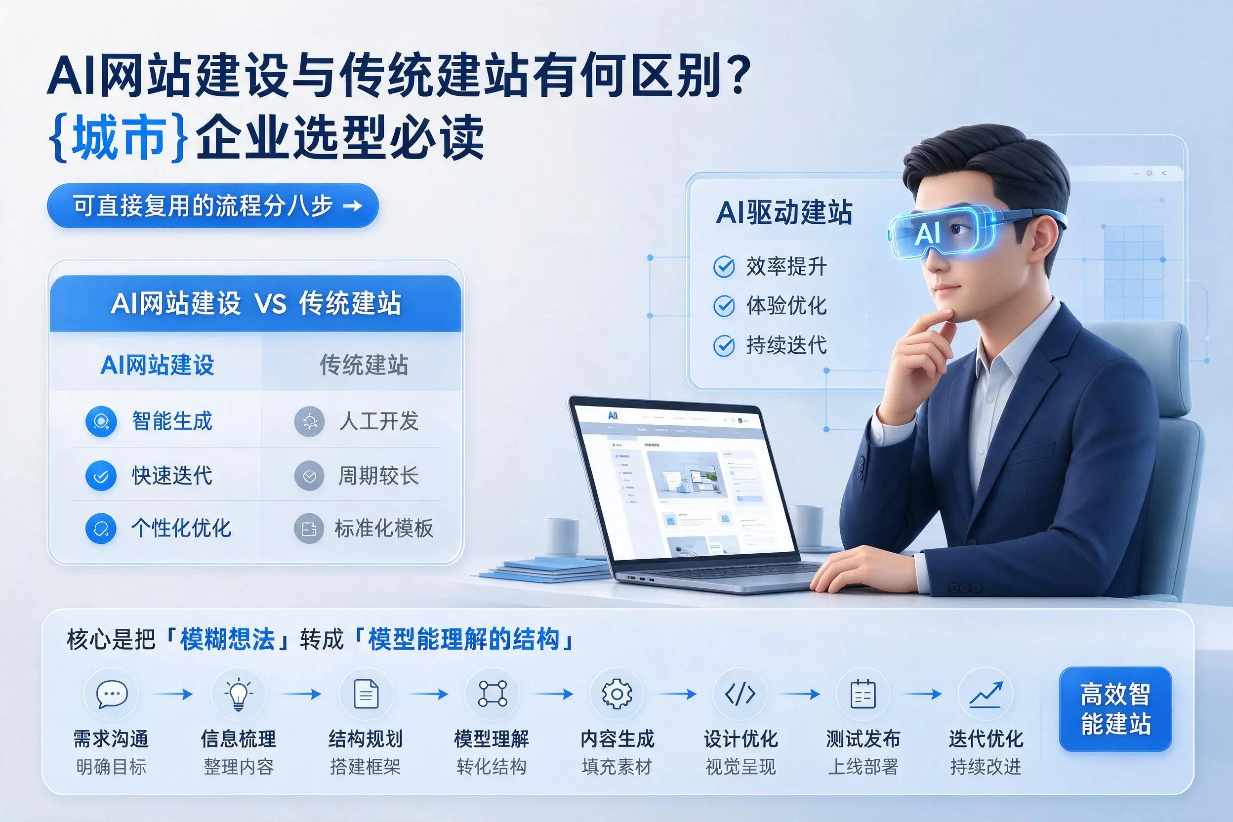 AI网站建设与传统建站有何区别?三门峡企业选型必读