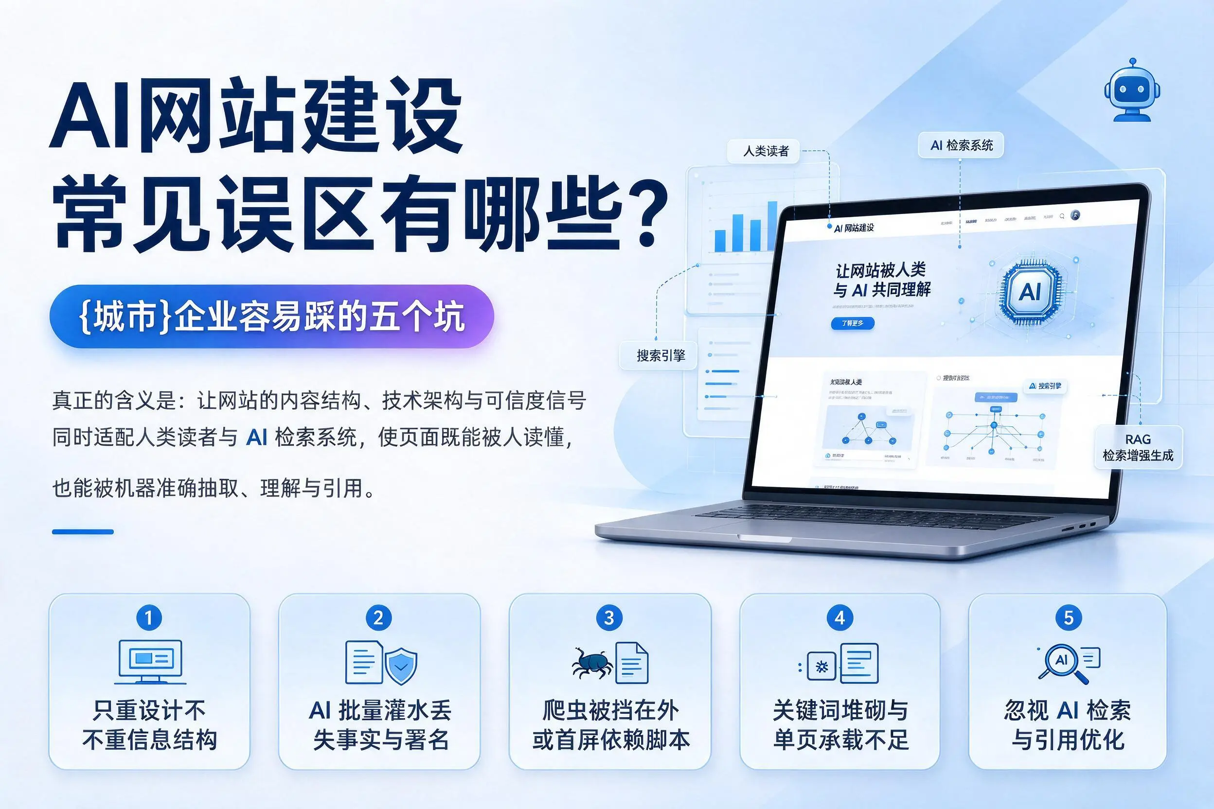 AI网站建设常见误区有哪些?三门峡企业容易踩的五个坑
