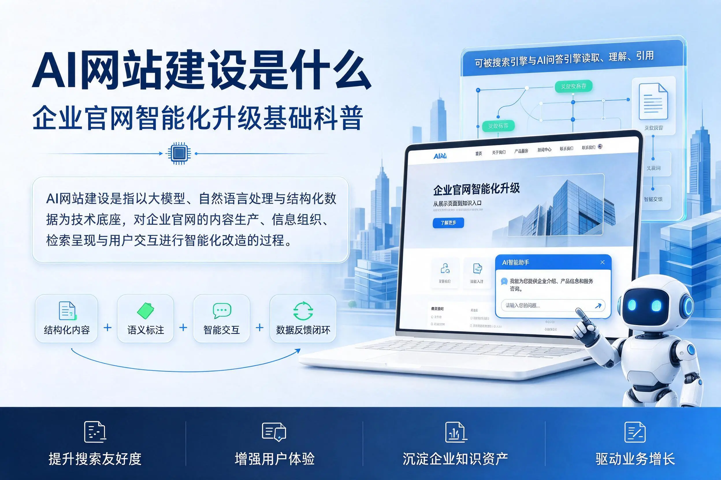 AI网站建设是什么：三门峡企业官网智能化升级基础科普