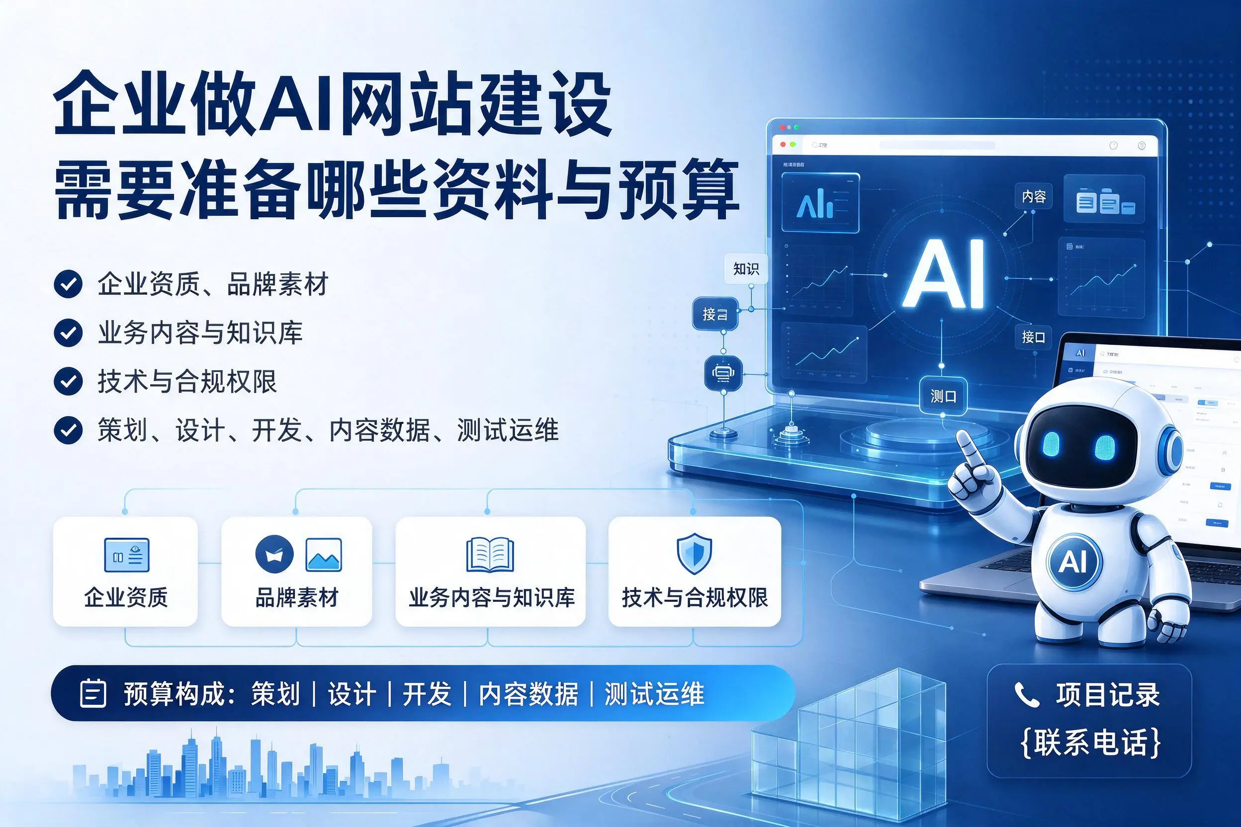 三门峡企业做AI网站建设需要准备哪些资料与预算