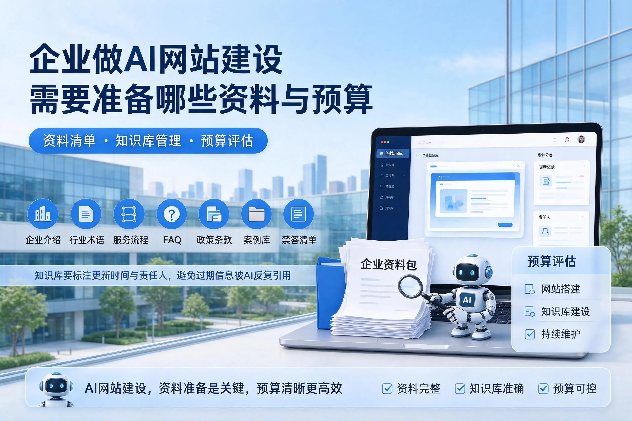 三门峡企业做AI网站建设需要准备哪些资料与预算