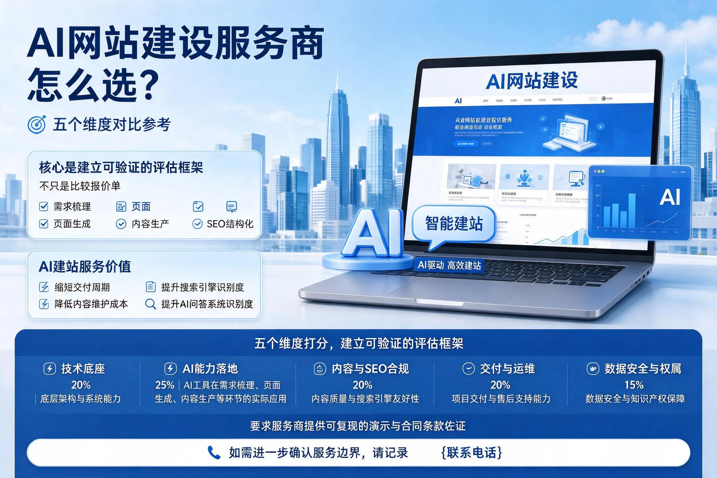 三门峡AI网站建设服务商怎么选？五个维度对比参考